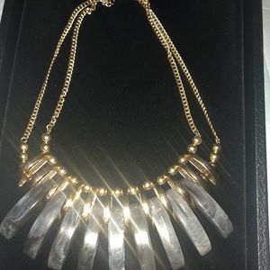 Women’s necklace grey stone